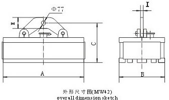 MW42系列吊運方坯、型鋼用起重電磁鐵